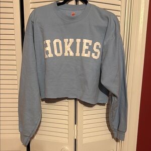 Blue Hokies Cropped Sweatshirt